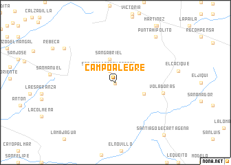 map of Campo Alegre