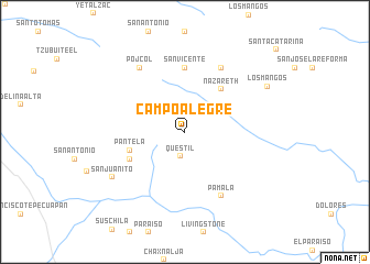 map of Campo Alegre