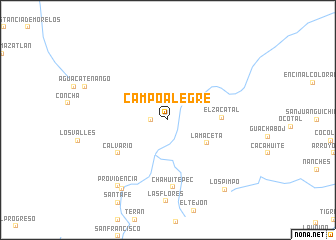 map of Campo Alegre