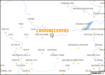 map of Campobecerros