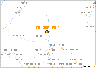 map of Campo Blenio