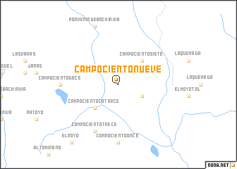 map of Campo Ciento Nueve