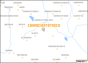 map of Campo Ciento Trece