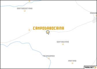 map of Campo da Bocaina