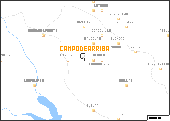 map of Campo de Arriba