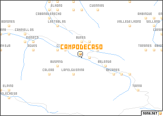 map of Campo de Caso