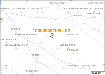 map of Campo de Cuéllar