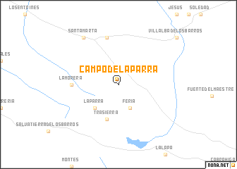 map of Campo de la Parra