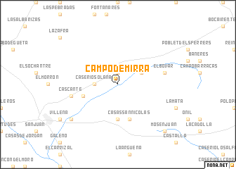 map of Campo de Mirra