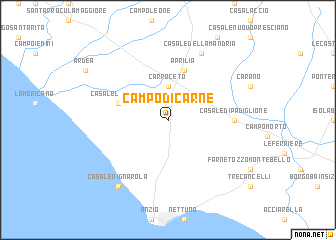 map of Campo di Carne