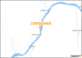 map of Campo do Meio