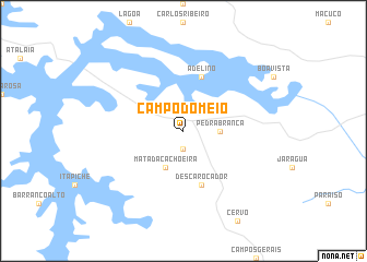 map of Campo do Meio