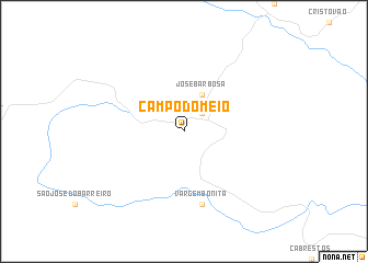 map of Campo do Meio
