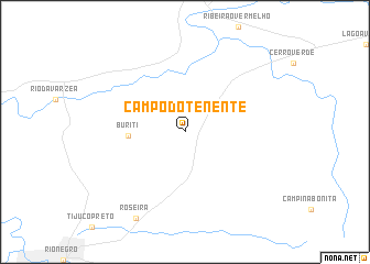 map of Campo do Tenente