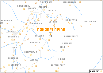 map of Campoflorido