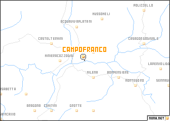 map of Campofranco