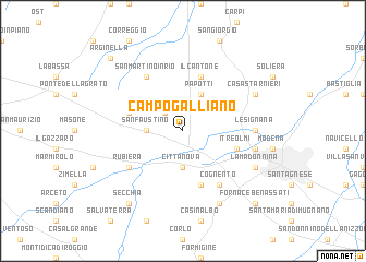 map of Campogalliano