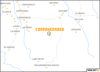 map of Campo Hermoso