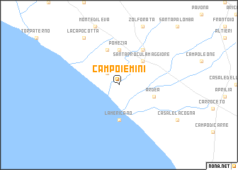 map of Campo Iemini