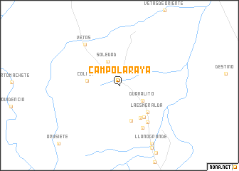 map of Campo La Raya