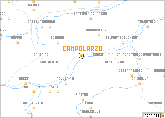 map of Campolarzo