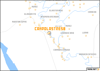 map of Campo Las Tres B