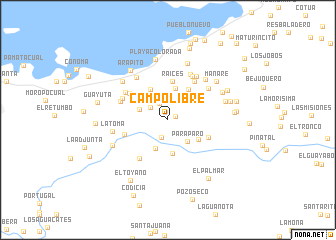 map of Campo Libre