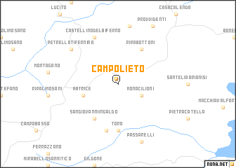 map of Campolieto