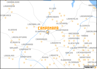 map of Campo Mara