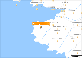 map of Campo Moro