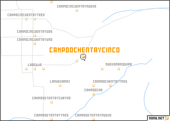 map of Campo Ochenta y Cinco