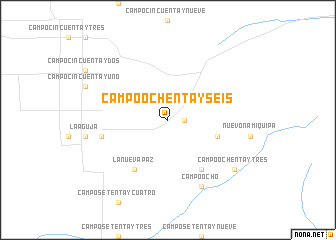 map of Campo Ochenta y Seis