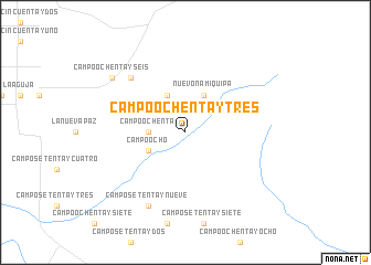 map of Campo Ochenta y Tres