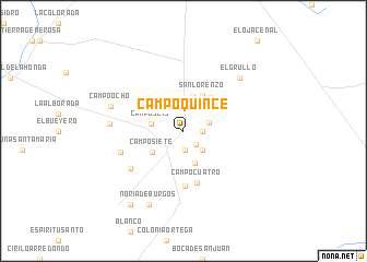 map of Campo Quince