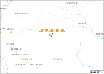 map of Campo Rabano