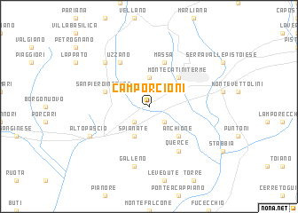 map of Camporcioni