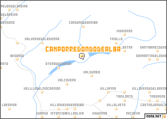 map of Camporredondo de Alba