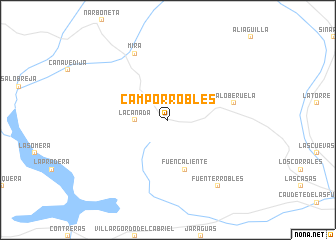 map of Camporrobles