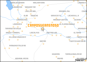 map of Campos de Arenoso