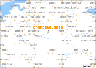 map of Camposdelante