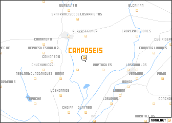 map of Campo Seis