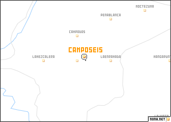 map of Campo Seis