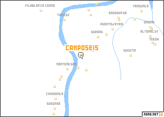 map of Campo Seis