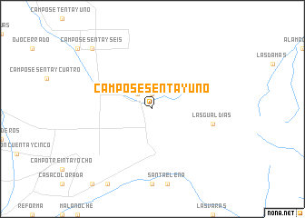 map of Campo Sesenta y Uno