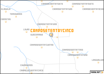 map of Campo Setenta y Cinco