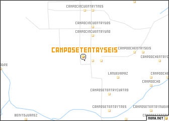 map of Campo Setenta y Seis