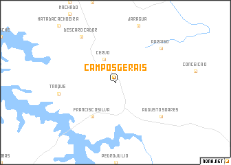 map of Campos Gerais