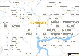 map of Campo Siete