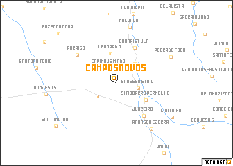 map of Campos Novos