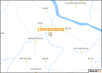 map of Campos Novos